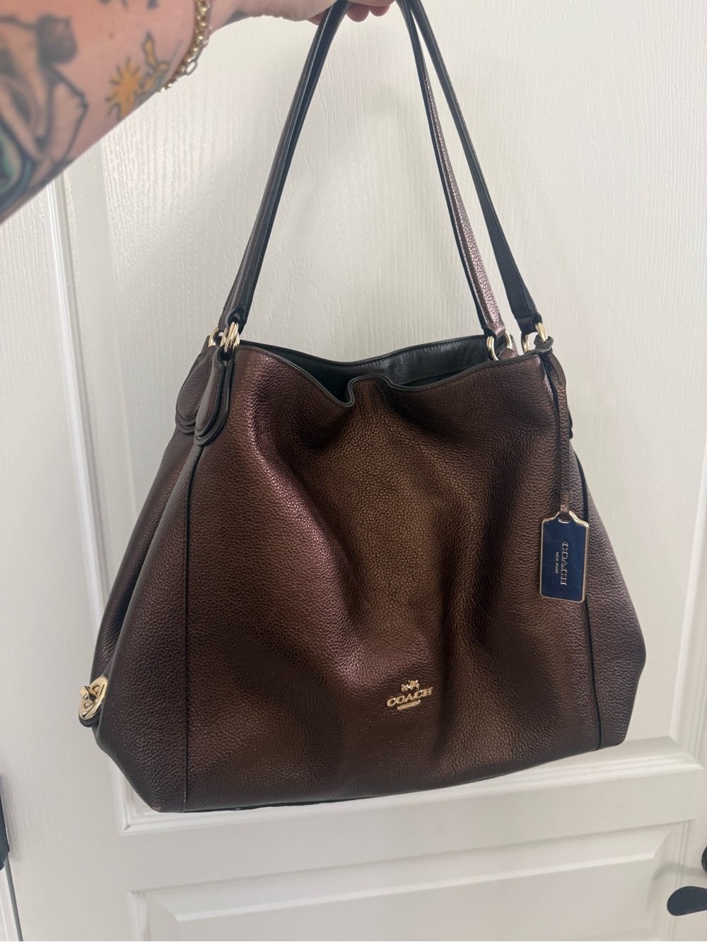 Coach Edie 31 Bronze Purse